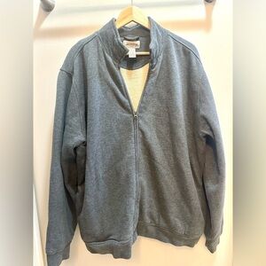 L.L. Bean Katahdin Iron Works Full Zip-Up Sweatshirt in Gray Size XL